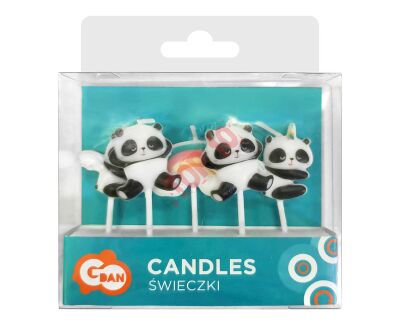 SF-SPPA ŚWIECZKI PIKERY PANDA, 5 SZT. - 3