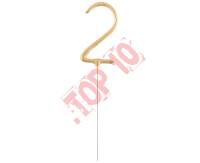 CS1921S-2 ZIMNE OGNIE ZŁOTA CYFRA "2" @PROMOCJA