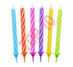 ŚWIECZKI "SPIRALNY WZÓR" 24/12 6 CM PF-SUS24