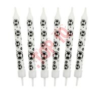ŚWIECZKI URODZINOWE 6/6 " PIŁKI NOŻNE" SPN6-MM