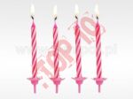 61-04 ŚWIECZKI URODZINOWE 24/12 RÓŻOWE 