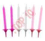 PF-SUKR3 ŚWIECZKI 24/12 KOLEKCJA RÓŻOWA, WZÓR NR 3  