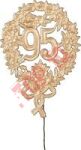 44-20 DEKORACJA URODZINOWA "95" ZŁOTA 8x12