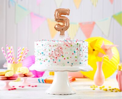 BC-5RZ5 BALON FOLIOWY RÓŻOWO-ZŁOTY 