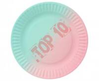  PF-TOM7 TALERZYKI PAPIEROWE OMBRE, 18cm, 6 szt.