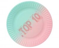  PF-TOM7 TALERZYKI PAPIEROWE OMBRE, 18cm, 6 szt.