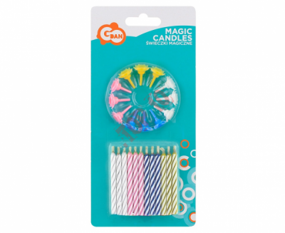 ŚWIECZKI URODZINOWE MAGICZNE 12/12 BS56001200A / SW-UM12 - 2