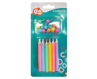 SF-SJKM ŚWIECZKI JUMBO, KOLOROWY MIX, 12/12 - 2