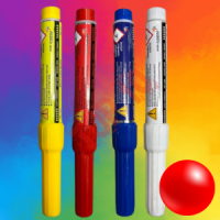 HF0271-RED FLARA METAL CZERWONA ZAWLECZKA 1szt