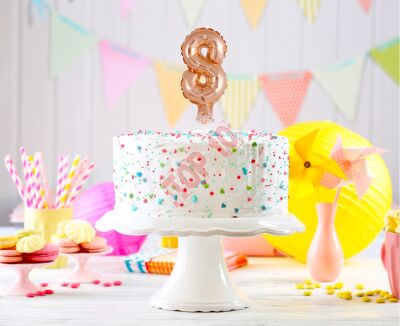 BC-5RZ8 BALON FOLIOWY RÓŻOWO-ZŁOTY 