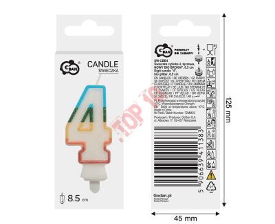 SW-CBB4 ŚWIECZKA CYFERKA 