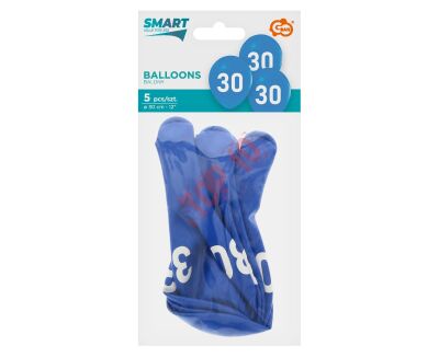 GZ-30N5 BALONY ''30'' NIEBIESKIE , 12'' / 5 szt. - 2