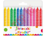 PF-SUK12 ŚWIECZKI URODZINOWE "KREDKI" 12/12 8 CM