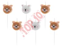 SCS-11 ŚWIECZKI PIKERY MIŚ, 6szt.