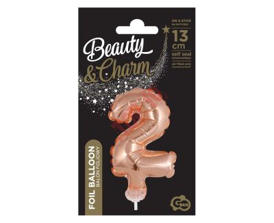 BC-5RZ2 BALON FOLIOWY RÓŻOWO-ZŁOTY 