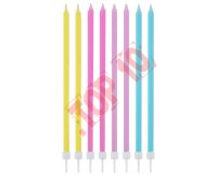 SF-SPMI ŚWIECZKI PASTELOWY MIX, 14.5x0.6cm, 16/16