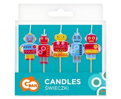 SF-PROB ŚWIECZKI PIKERY ROBOT, 5 szt. - 2