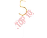 CS1921S-5 ZIMNE OGNIE ZŁOTA CYFRA "5" 