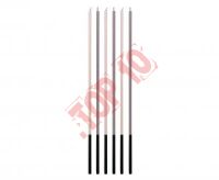 7C-SMFS Świeczki B&C metaliczne, fiolet/srebrny, 3x3x170mm, 6szt.