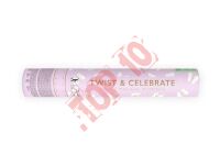 TUKBT28 TUBA Z MOTYLKAMI BIAŁA 28cm