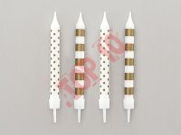 61-46 ŚWIECZKI URODZINOWE GRUBE "ZŁOTE MIX" 12/12 