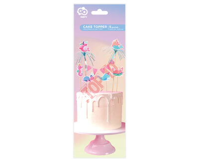 QT-DTPS DEKORACJA NA TORT PODWODNY ŚWIAT, 5 ELEMENTÓW - 3