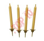 SW-10ZL ŚWIECZKI B&C URODZINOWE ZŁOTE 10/10, 5CM