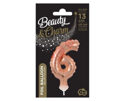 BC-5RZ6 BALON FOLIOWY RÓŻOWO-ZŁOTY 
