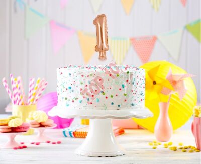 BC-5RZ1 BALON FOLIOWY RÓŻOWO-ZŁOTY 