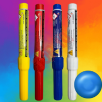 HF0271-BLUE FLARA METAL NIEBIESKA ZAWLECZKA 1szt