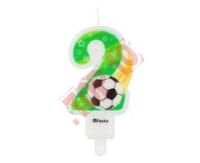 PF-SCP2 ŚWIECZKA CYFERKA "2" Z PIŁKĄ