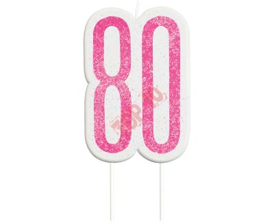 ŚWIECZKA PIKER GLITZ 80 RÓŻOWA 83898 - 2