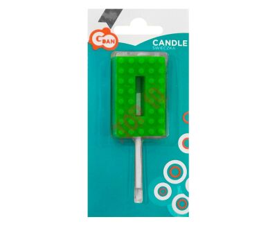 7C-SUK0 ŚWIECZKA URODZINOWA KLOCKI CYFRA 