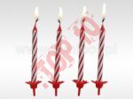 61-06 ŚWIECZKI URODZINOWE 24/12 CZERWONE