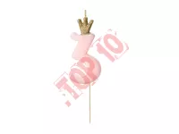 SCU6-3-081J Świeczka urodzinowa Cyferka 3, jasny różowy, 9.5cm