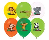 GZ-SAF5 BALONY SAFARI, 12" / 5 szt.