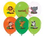 GZ-SAF5 BALONY SAFARI, 12" / 5 szt.