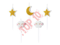 SCS-5 ŚWIECZKI PIKERY LITTLE STAR, MIX 5 szt.
