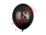 SB14P-136-010-6 Balony 30cm, 18 & Brilliant, Pastel Black