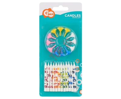 ŚWIECZKI BIAŁE Z NADRUKIEM 12/12 BP56061200A / SW-BN12 - 2