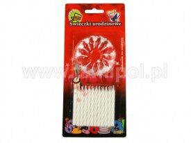 61-02 ŚWIECZKI URODZINOWE 24/12 BIAŁE - 2