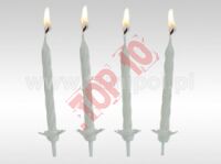 61-02 ŚWIECZKI URODZINOWE 24/12 BIAŁE