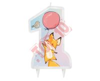 PF-SHBL ŚWIECZKA URODZINOWA KOLEKCJA HAPPY BIRTHDAY - LISEK