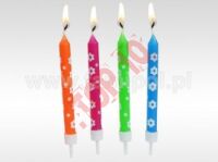 61-52 ŚWIECZKI GRUBE "BIAŁE KWIATKI" 8/8