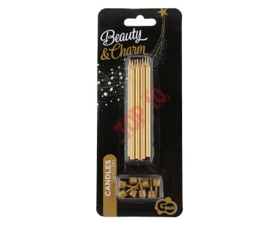 PF-SUZL ŚWIECZKI B&C ZŁOTE, 10 CM, 8/8 - 2